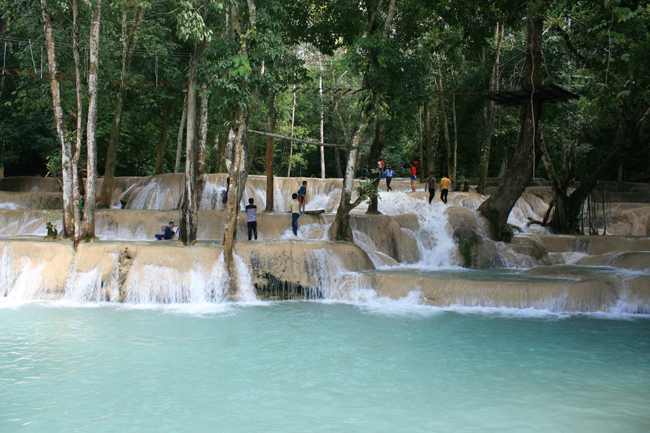 Khouangxi Waterfalls In Luang Prabang