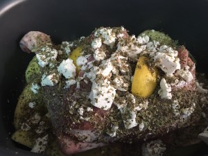 Greek slow roasted Goat